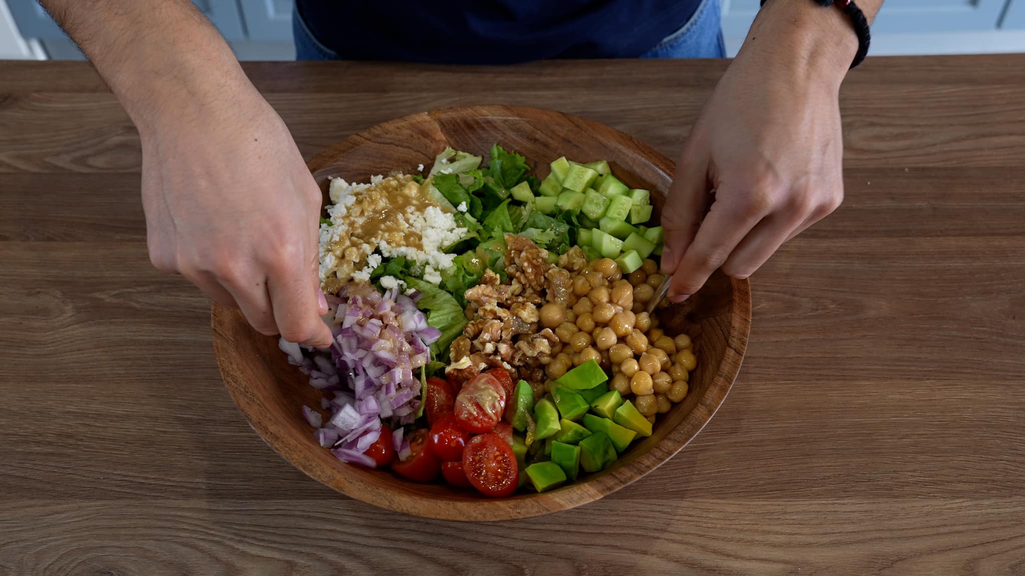 Σαρακοστιανή-σαλάτα-με ρεβίθια-συνταγή-