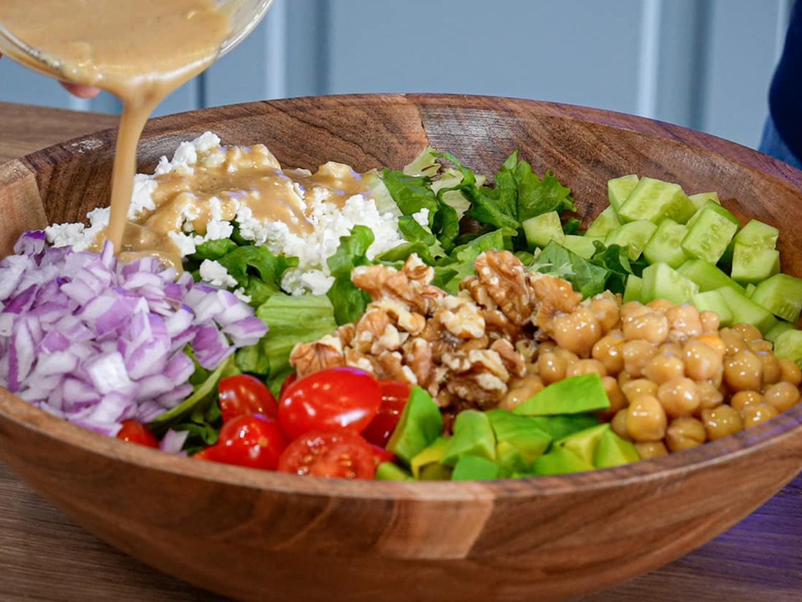 Σαρακοστιανή-σαλάτα-με ρεβίθια-συνταγή-