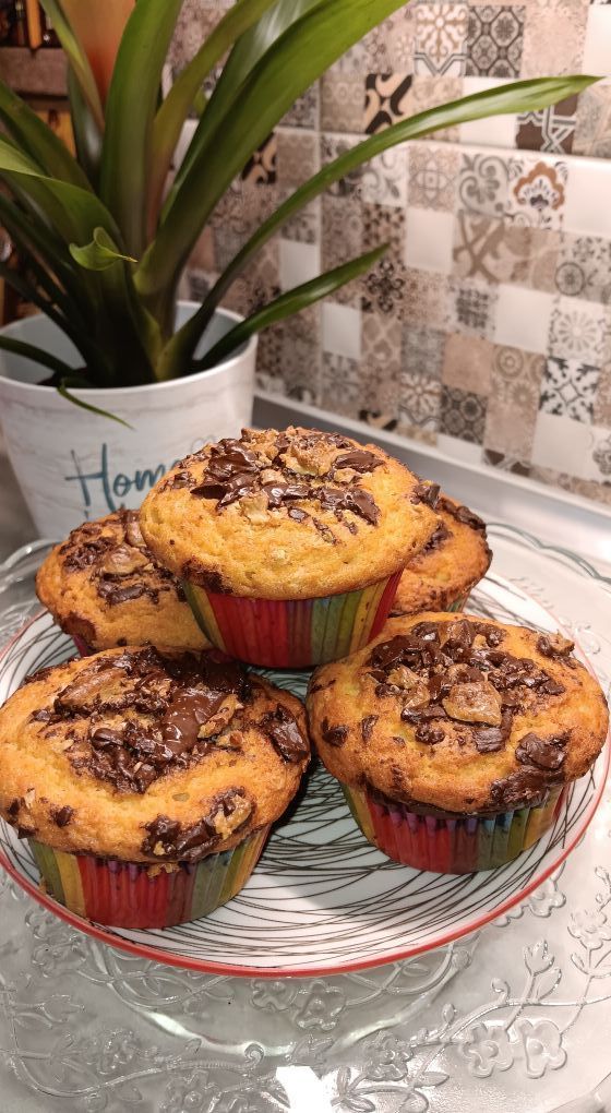 Αφράτα-ατομικά κεκάκια-με σταγόνες σοκολάτας-συνταγή-