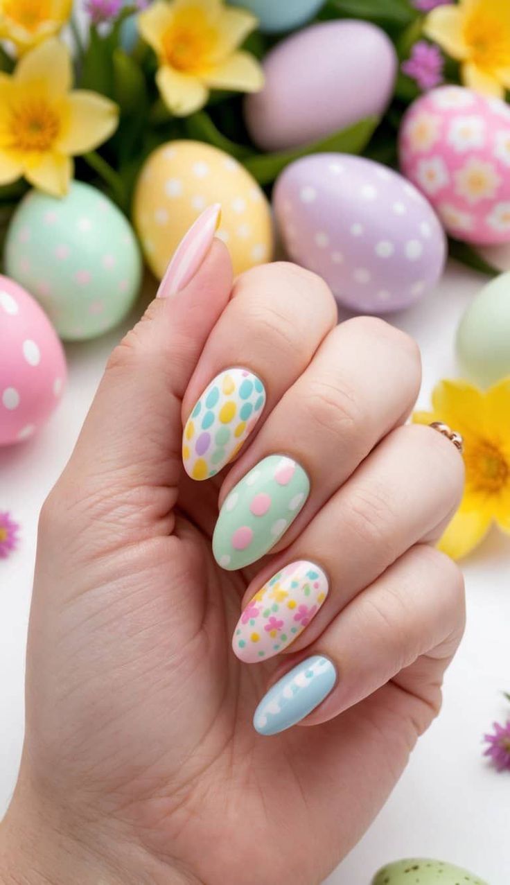 παραδοσιακά-πασχαλινά νύχια-τάσεις-Πάσχα 2025-ιδέες-