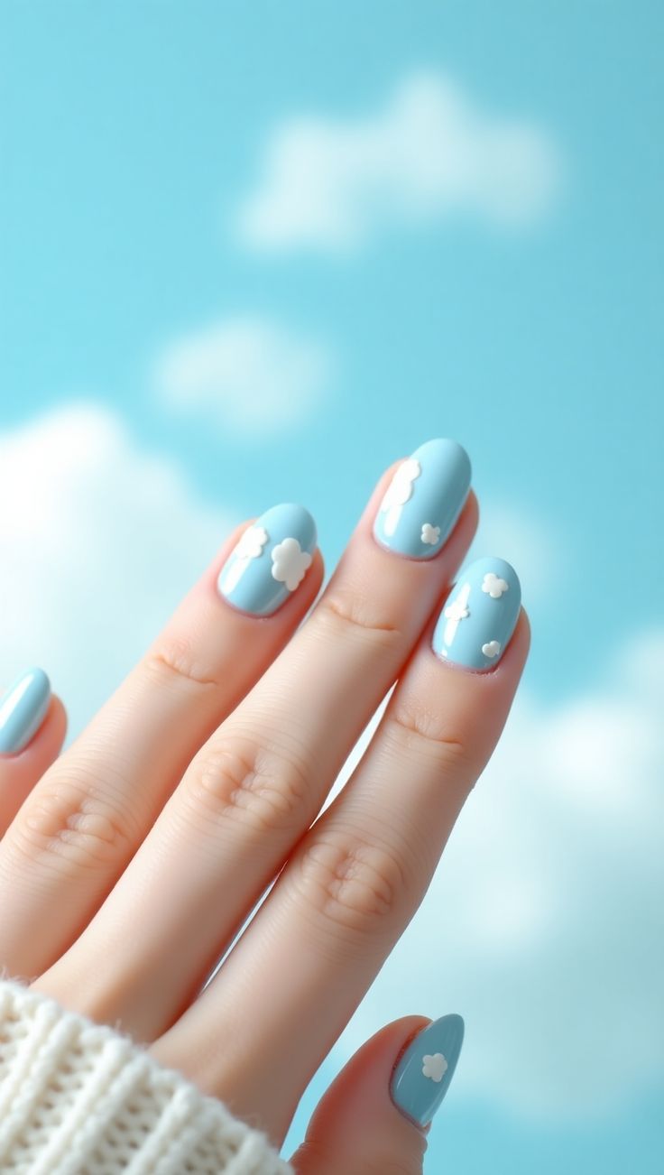 γαλάζια νύχια-πασχαλινά νύχια-τάσεις-Πάσχα 2025-ιδέες-