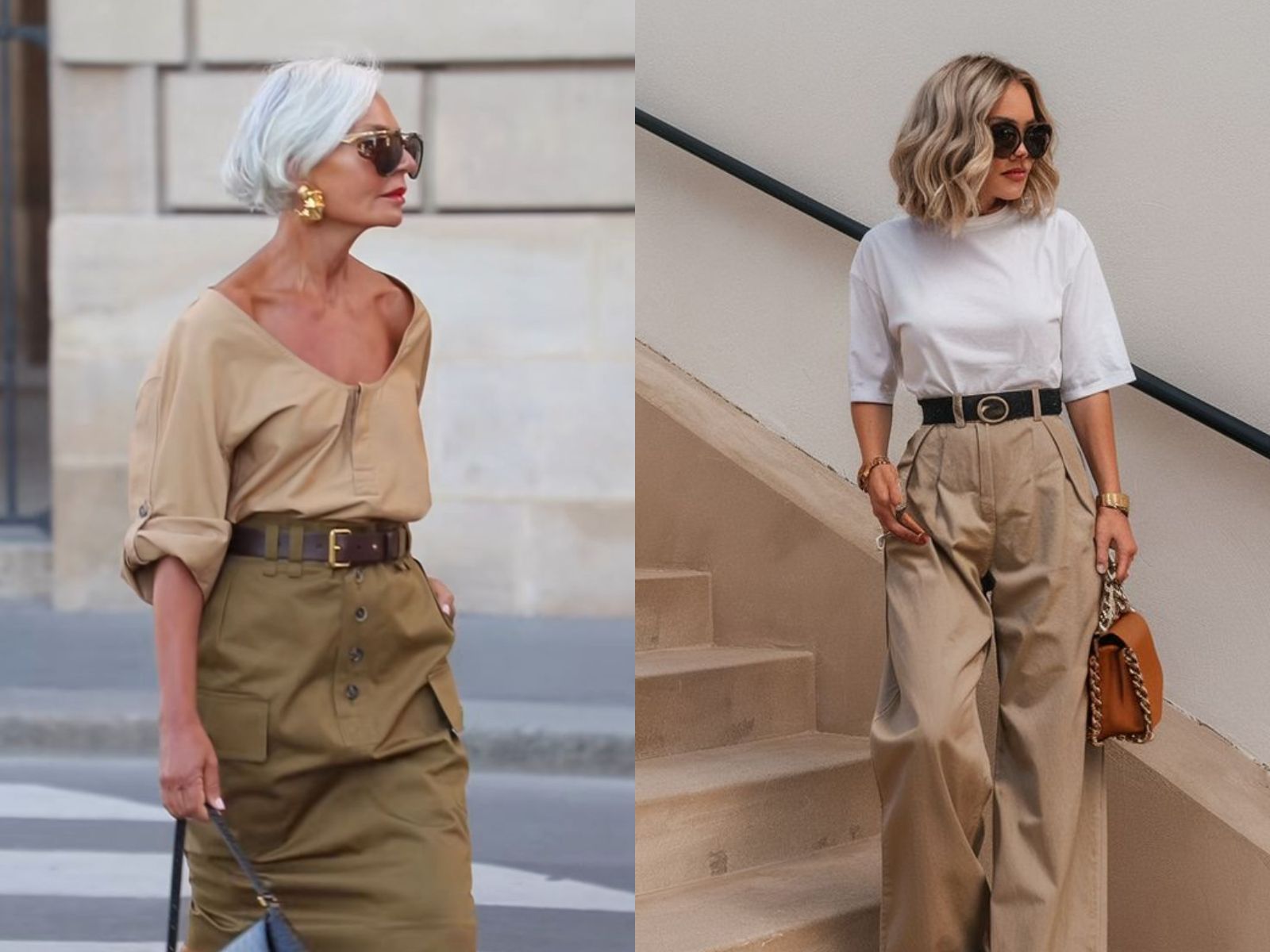 ιδέες-για-ντύσιμο-την-Άνοιξη 2025-σε-χακί-