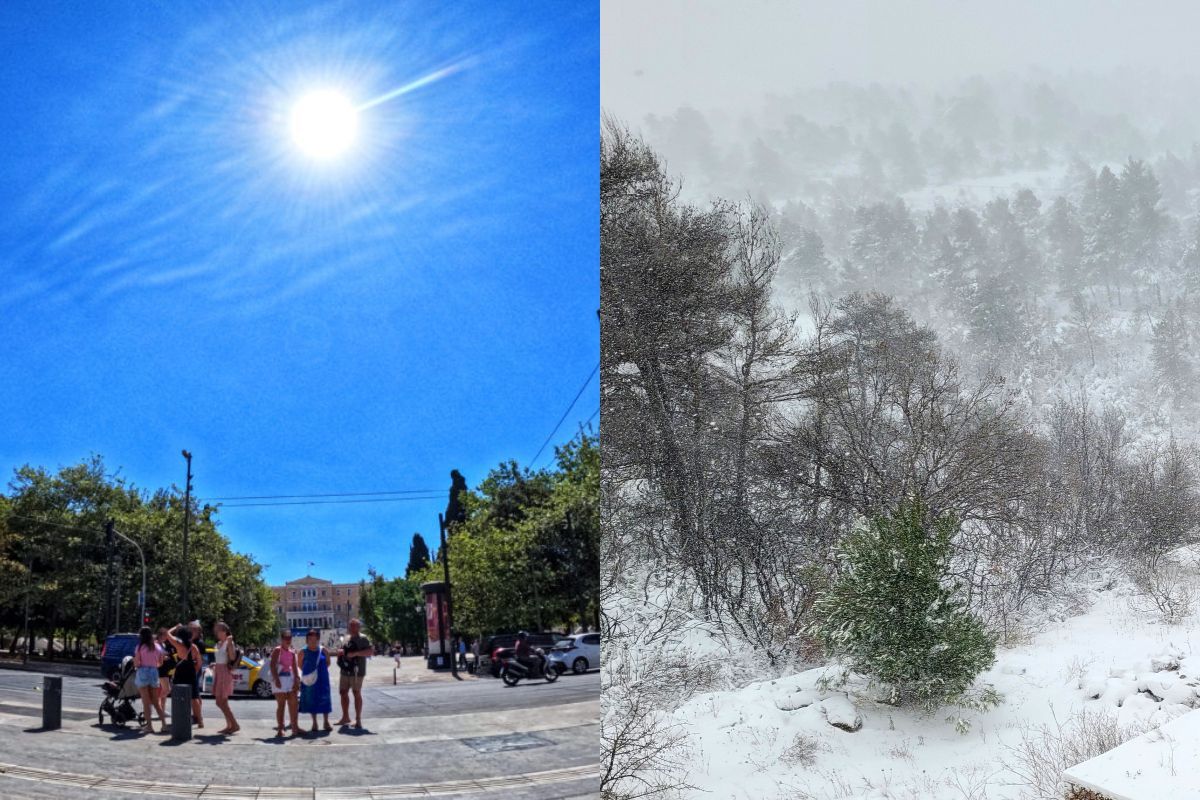 Καιρός : Από τη ζέστη σε βροχές κρύο και χιόνια