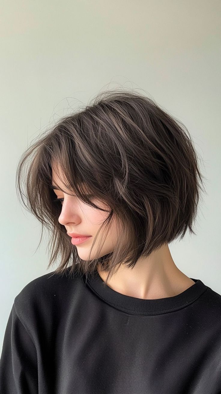 Chin-Length Bob-σε-σε-σπαστά-μαλλιά-ιδέες-