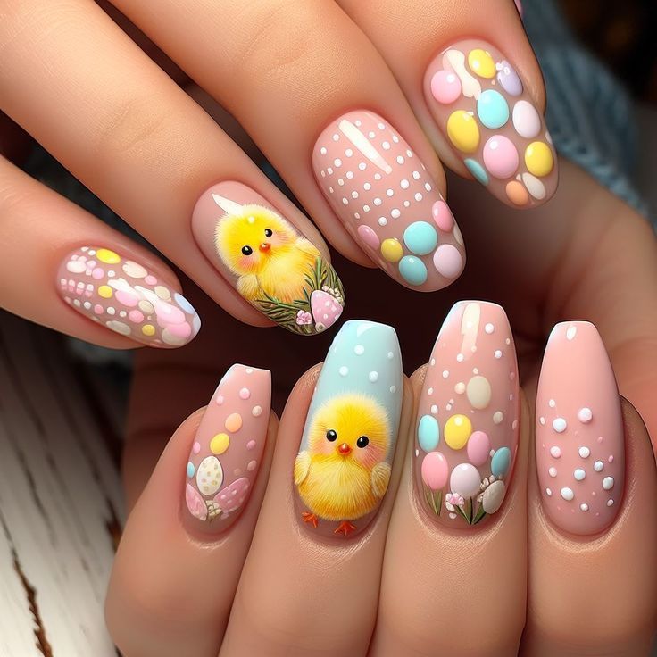 ιδέες-για-παστέλ-πασχαλινά νύχια-Πάσχα 2025-