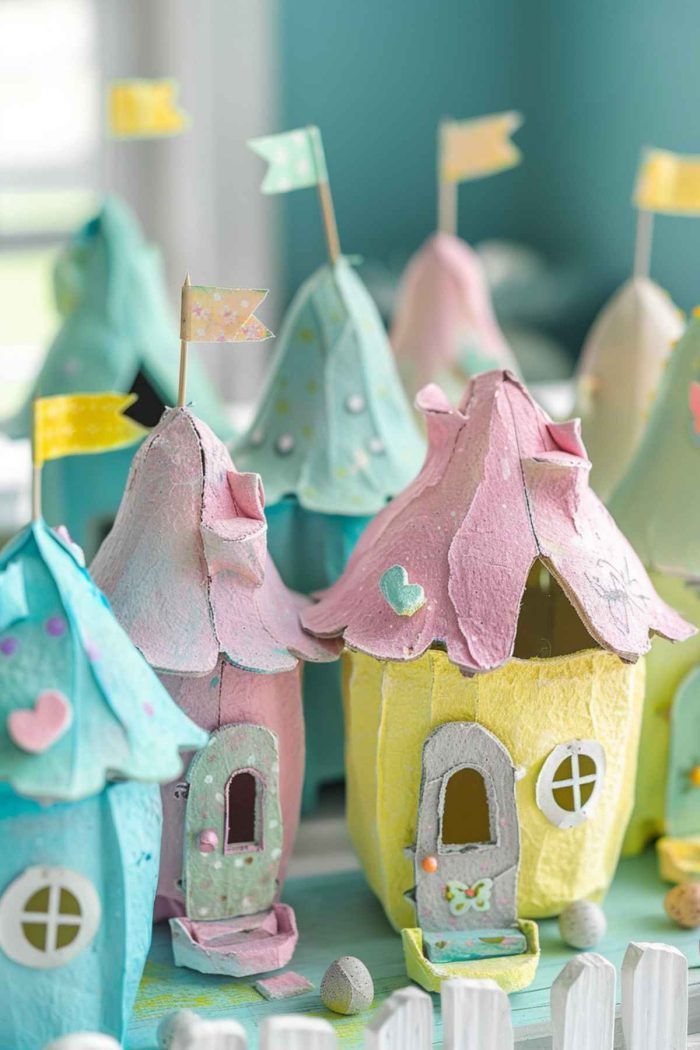 σπιτάκια-από-αυγοθήκες-ιδέες- σπιτάκια-από-αυγοθήκες-ιδέες-