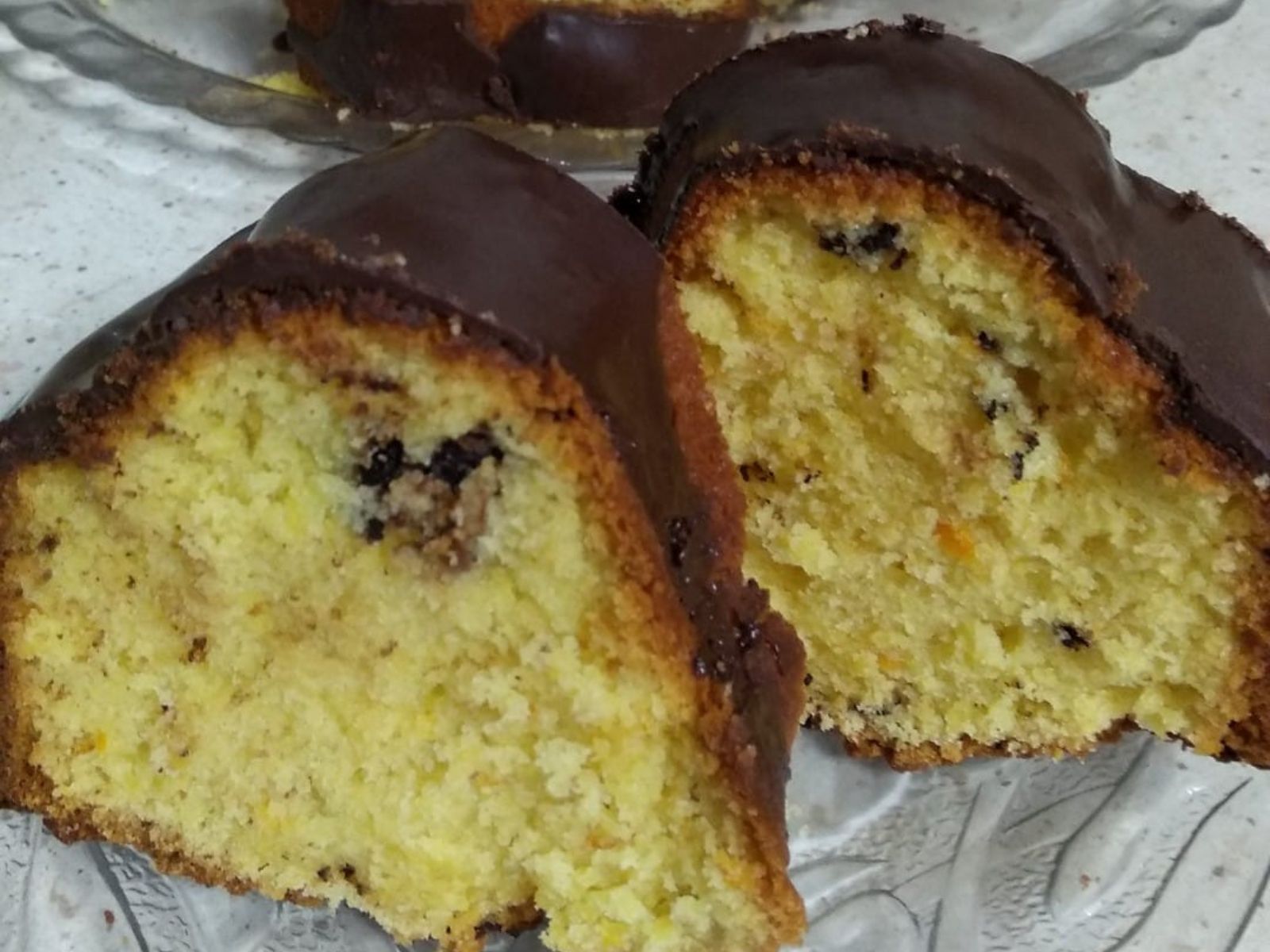 Νηστίσιμο-κέικ πορτοκαλιού-με γλάσο σοκολάτας-συνταγή-