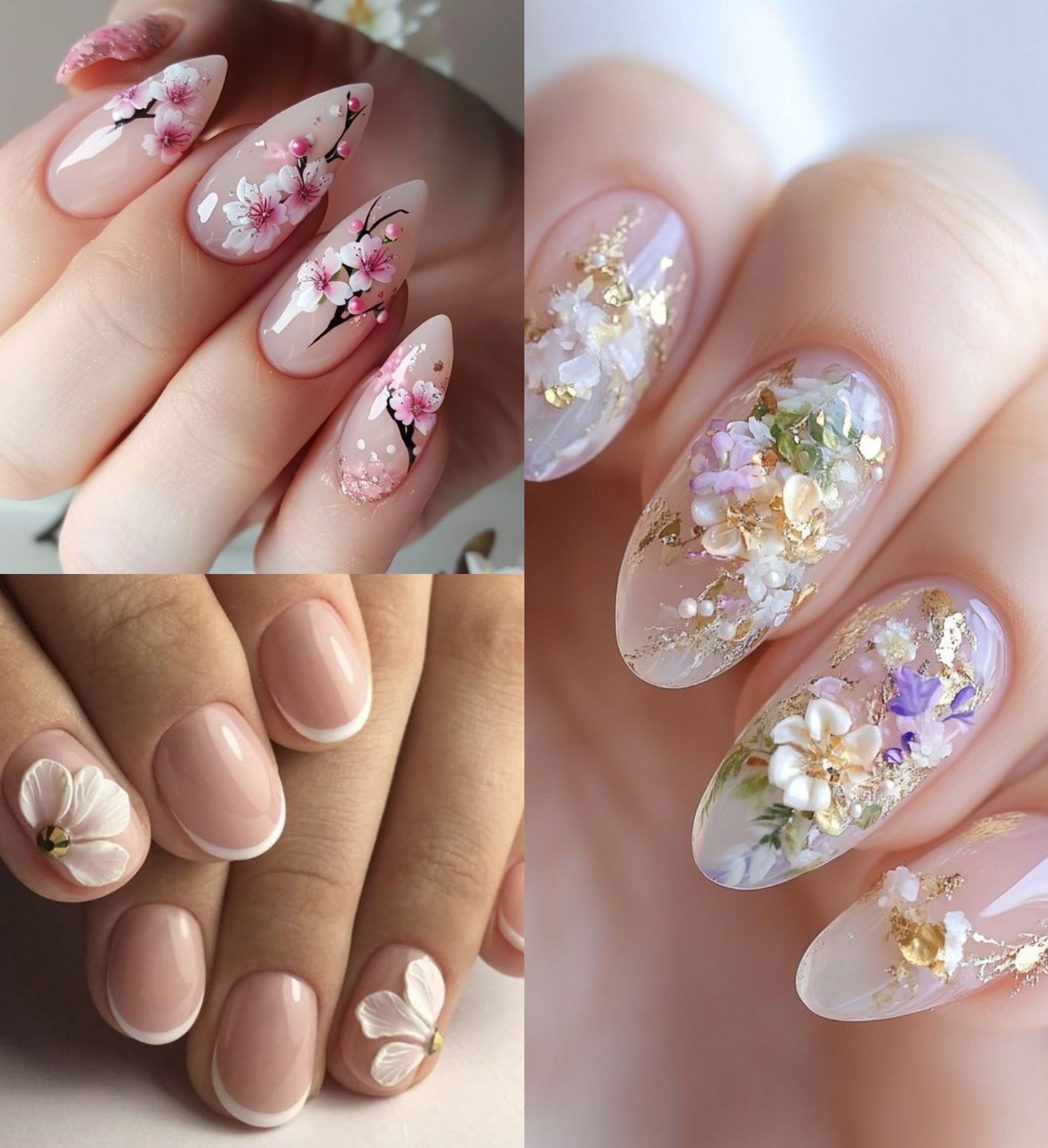 Floral Chic Nails: Ανοιξιάτικες ιδέες για μανικιούρ με τα πιο κομψά σχέδια