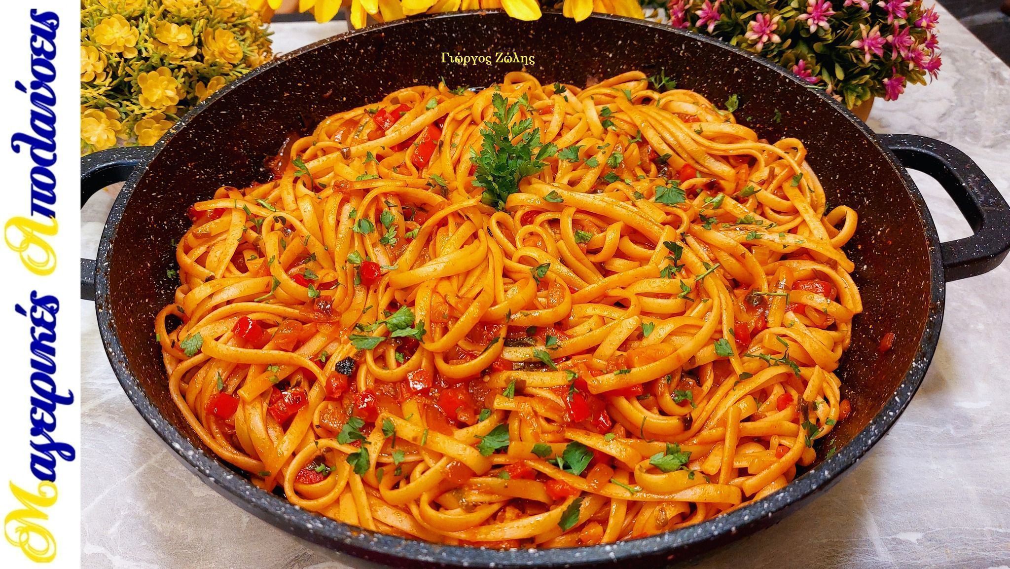 Νηστίσιμη-Σιφνέικη-σκορδομακαρονάδα-του Γιώργου Ζώλη-συνταγή-