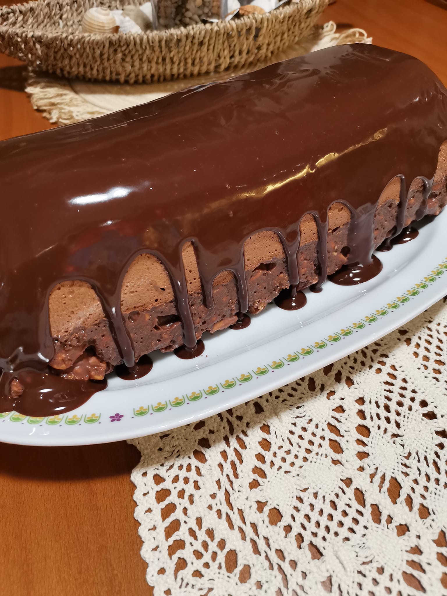 Cheesecake σοκολάτα σε κορμό