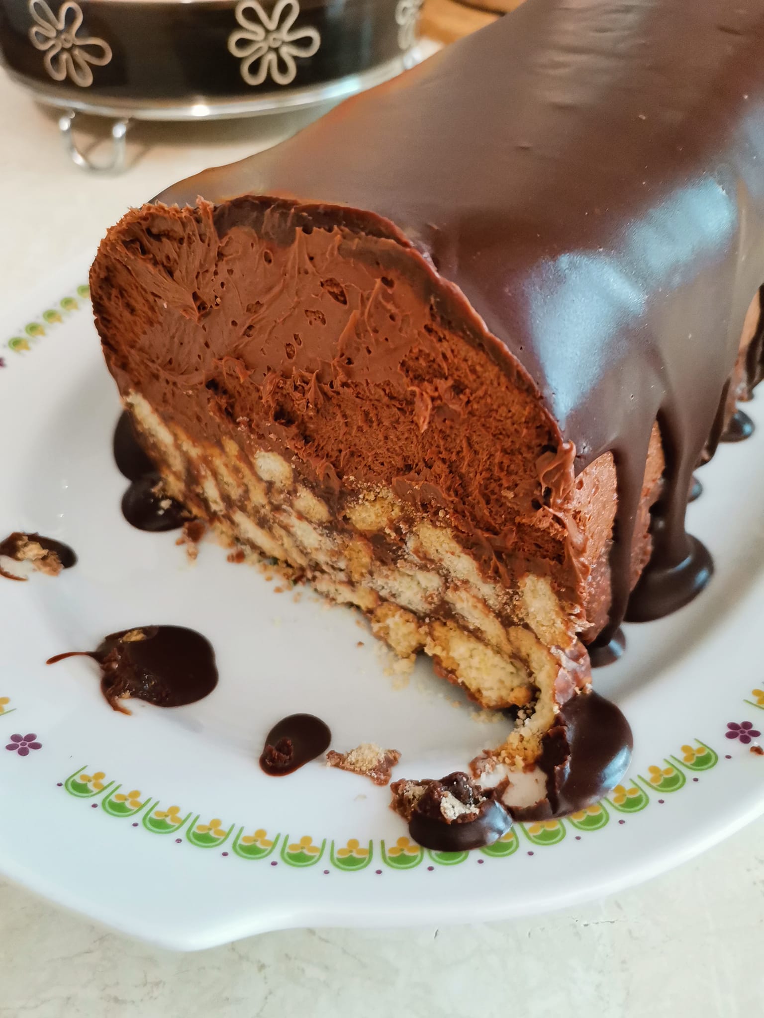 Cheesecake σοκολάτα σε κορμό