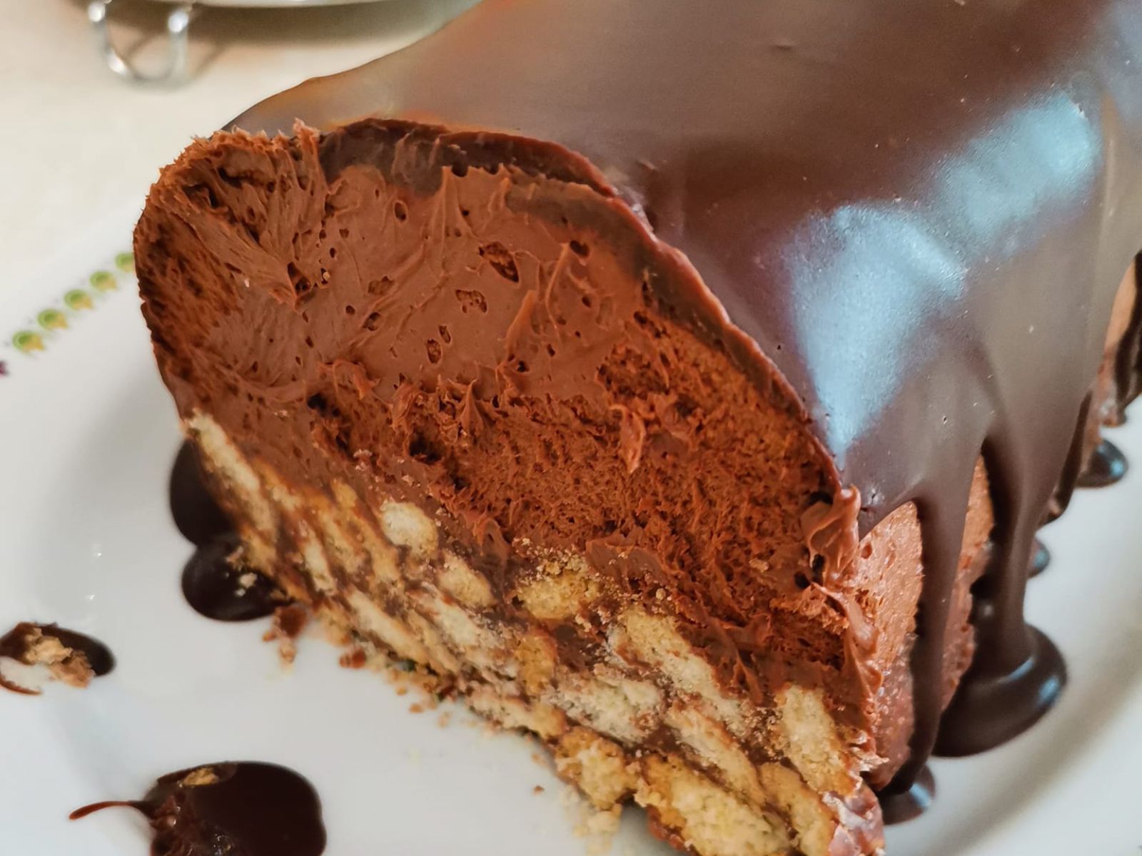 Cheesecake σοκολάτα σε κορμό