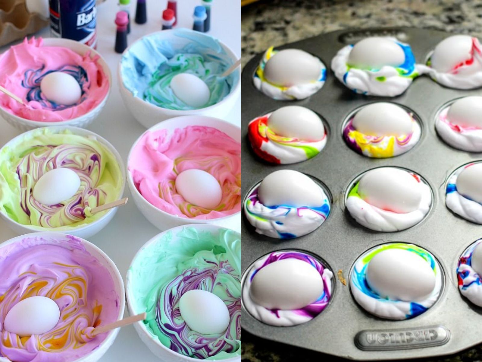 Βάψε τα Πασχαλινά αυγά με αφρό ξυρίσματος – Πασχαλινά αυγά με υπέροχα σχέδια με το genius κόλπο από το TikTok