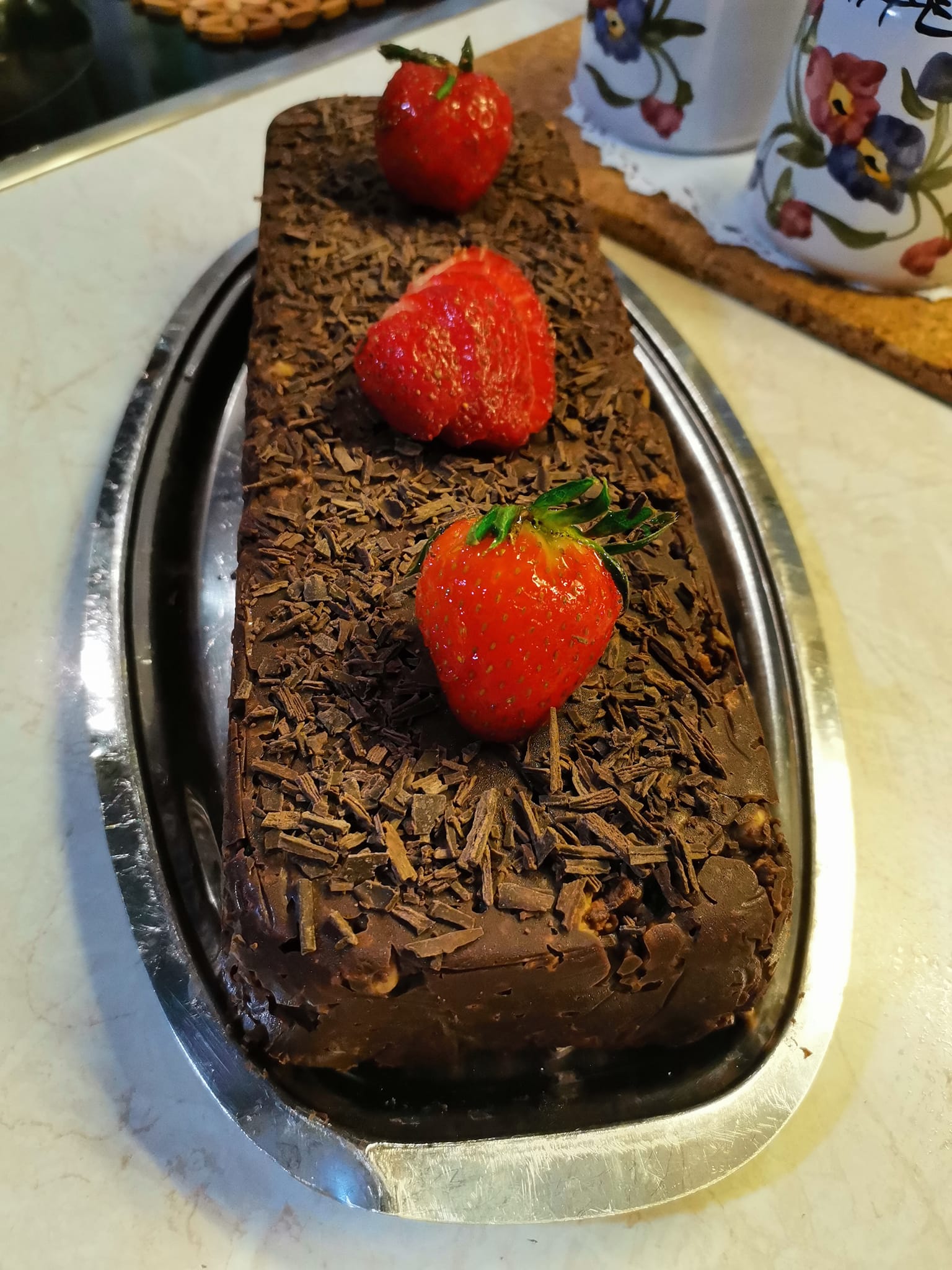 Healthy σοκολατένιος Σαρακοστιανός κορμός χωρίς ζάχαρη