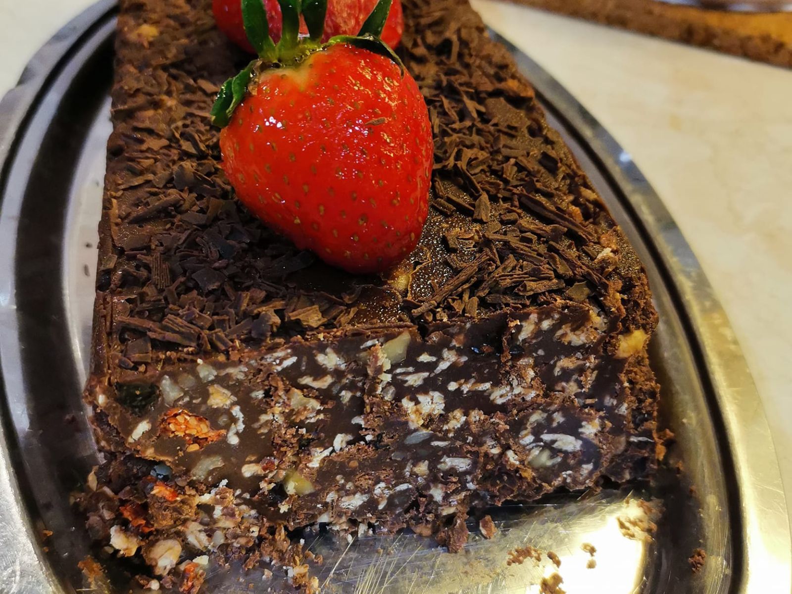 Healthy σοκολατένιος Σαρακοστιανός κορμός χωρίς ζάχαρη