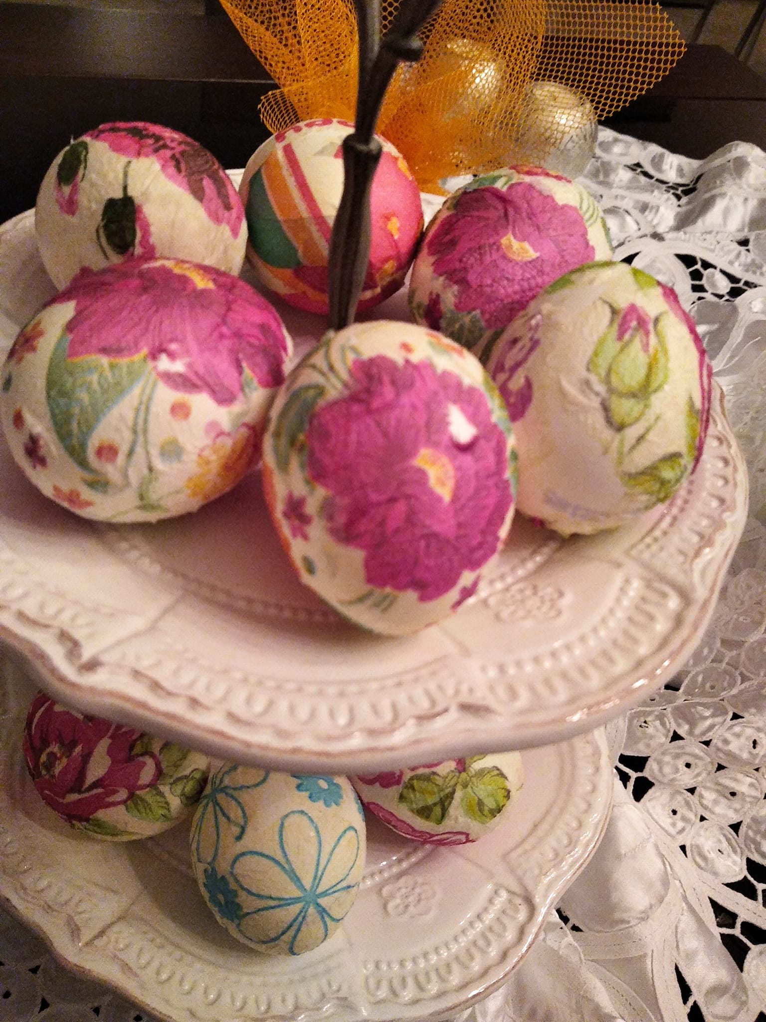 Πασχαλινά αυγά με μέθοδο ντεκουπάζ στο φούρνο