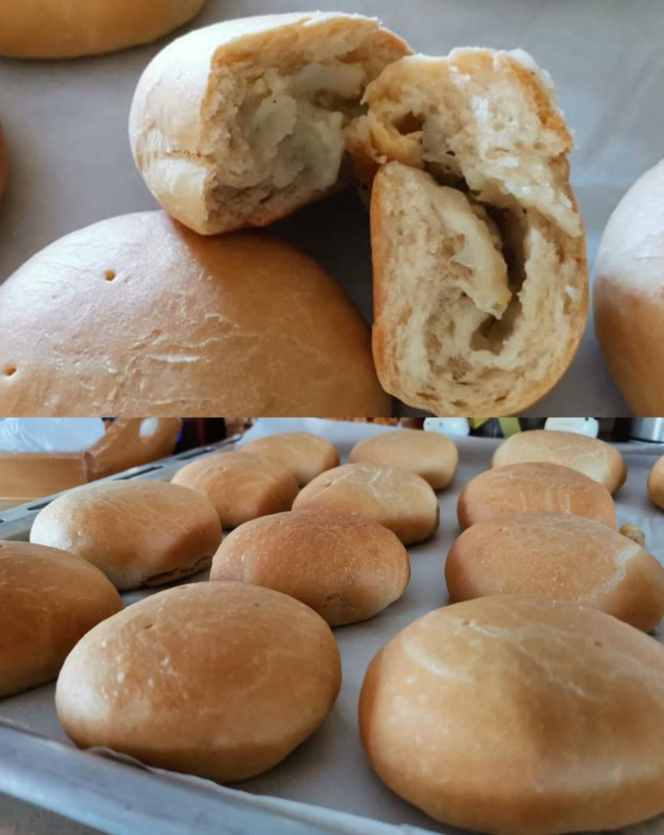 Αρωματικά Σαρακοστιανά ψωμάκια με γέμιση πατάτας