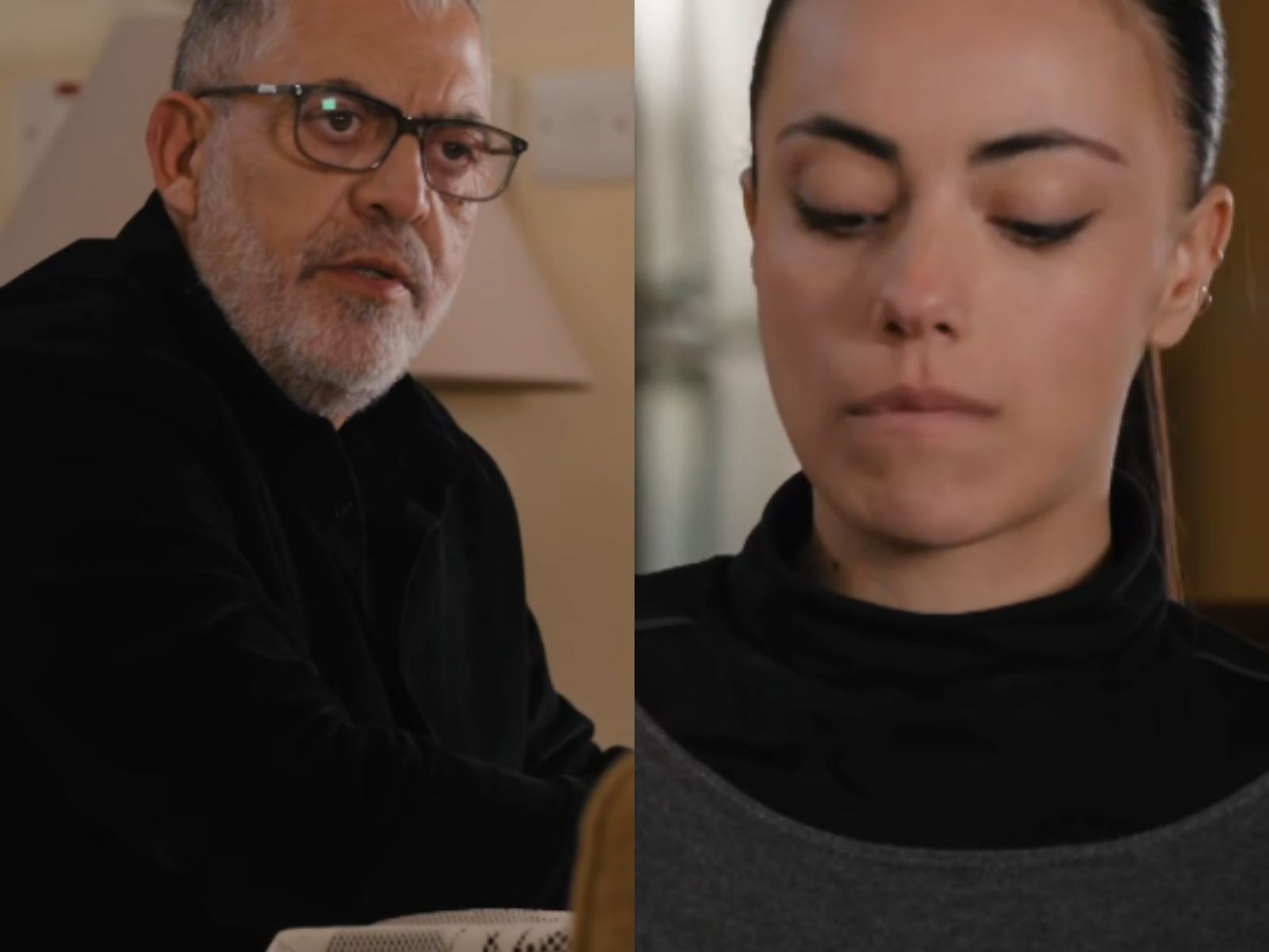 Η Γη της Ελιάς:  O Δημοσθένης  προσπάθει να παγιδευσει την Ειρήνη αλλά εκείνη τον καταλαβαίνει