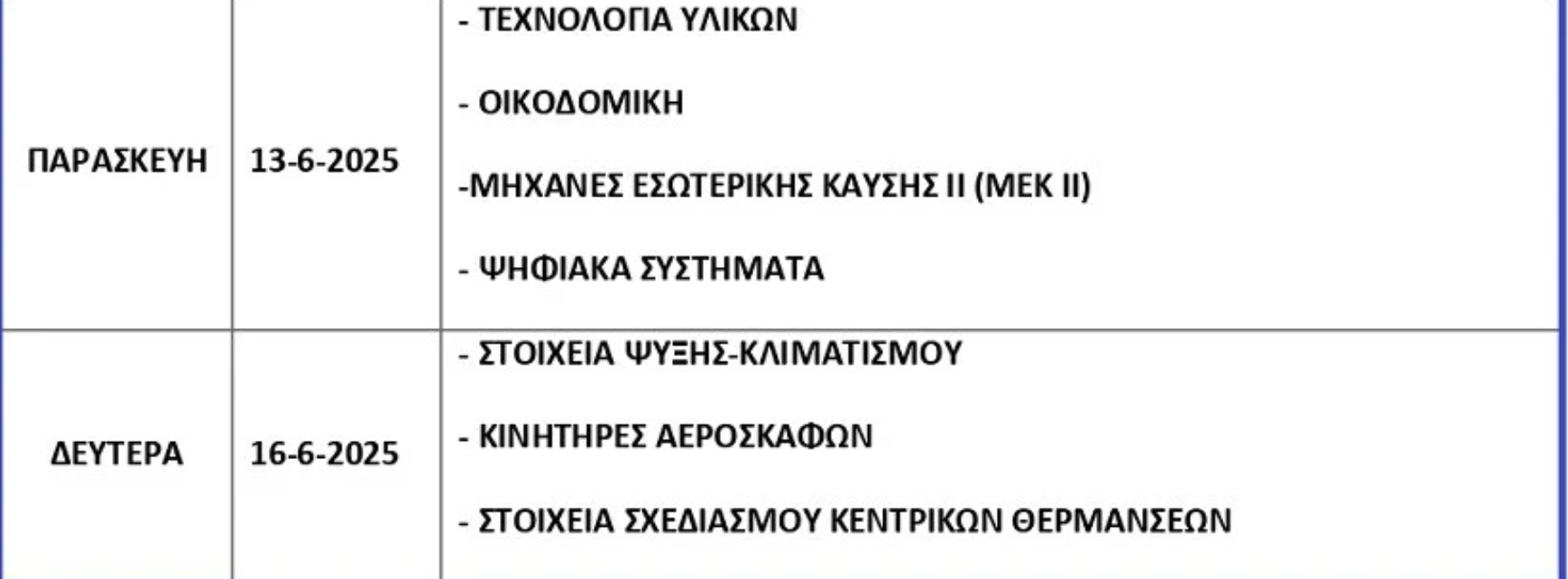 Πανελλήνιες 2025: Ανακοινώθηκαν τα εξεταστικά κέντρα για τους υποψηφίους ΕΠΑΛ
