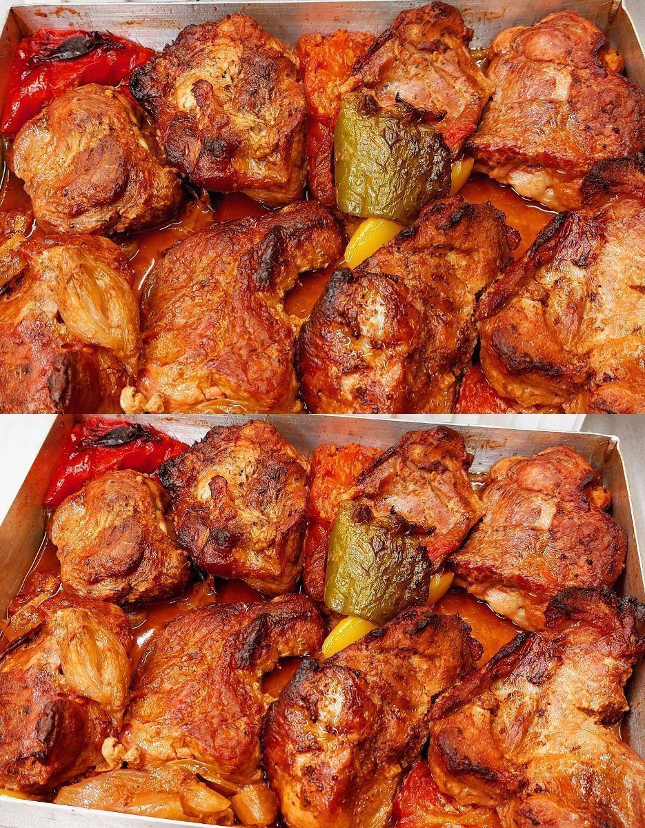 Πασχαλινό χοιρινό κοντοσούβλι σε φόρμα του κέικ σαν στα κάρβουνα