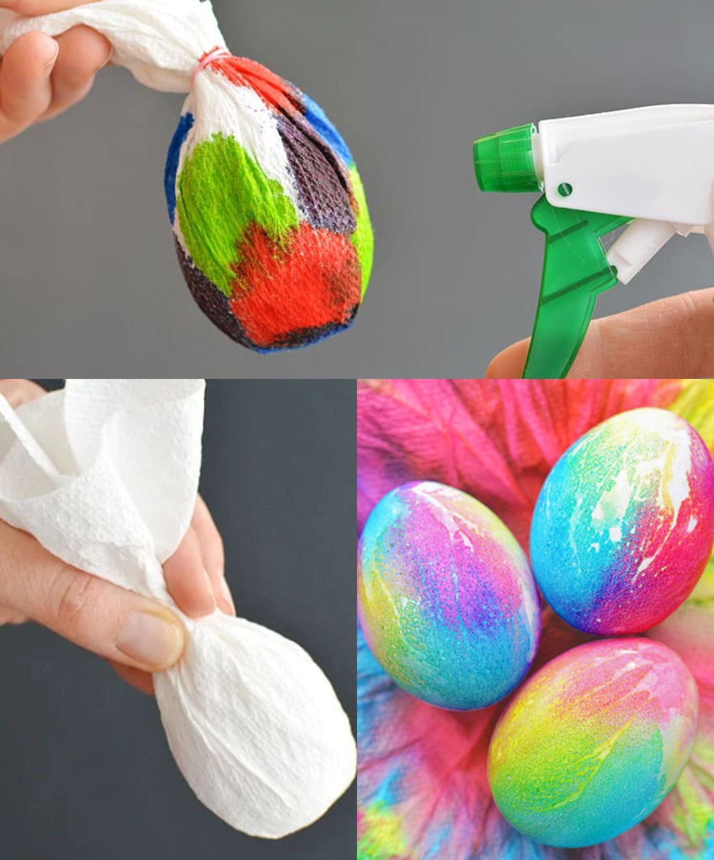 Το κόλπο με το χαρτί κουζίνας για να βάψετε με τα Παιδιά τα Πασχαλινά Αυγά