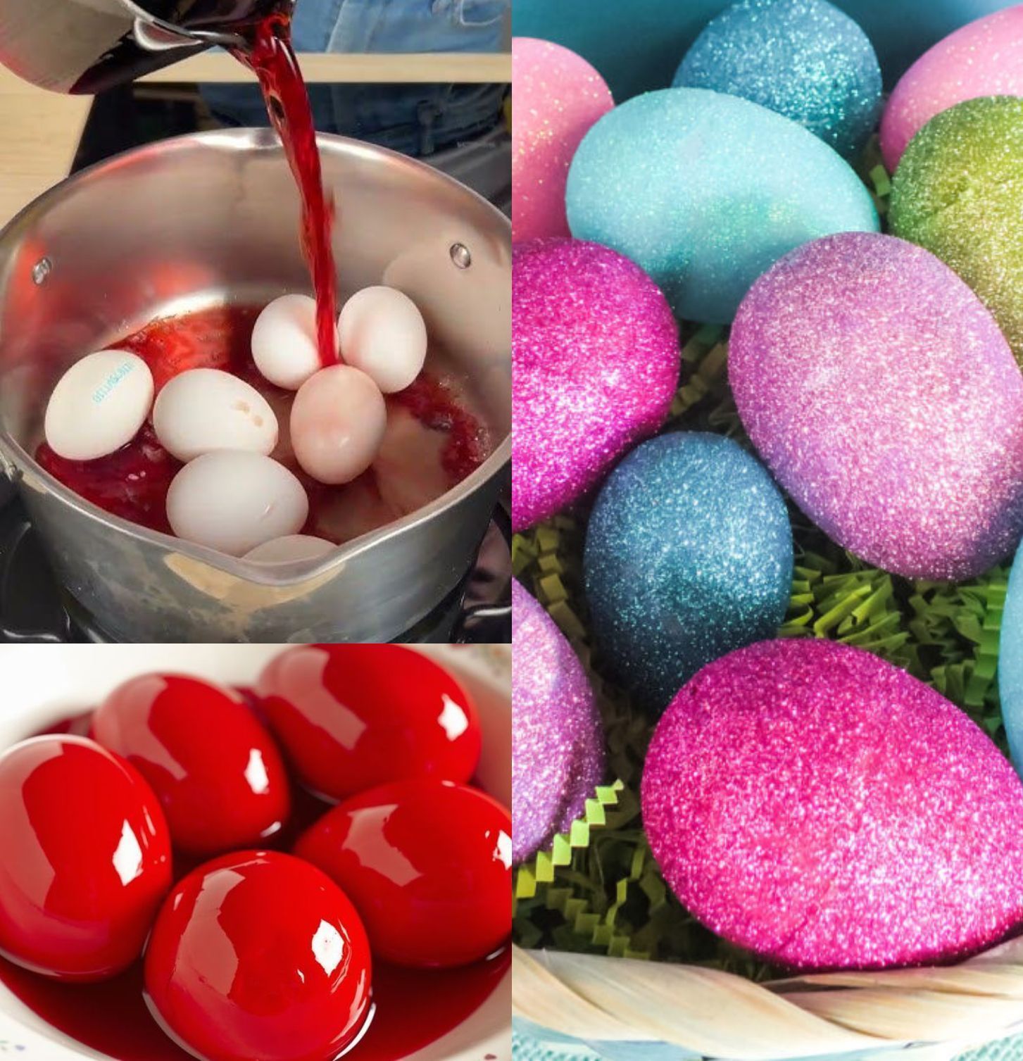 Το κόλπο με το κρασί για να βγάλεις τα πιο γκλιτεράτα Πασχαλινά αυγά