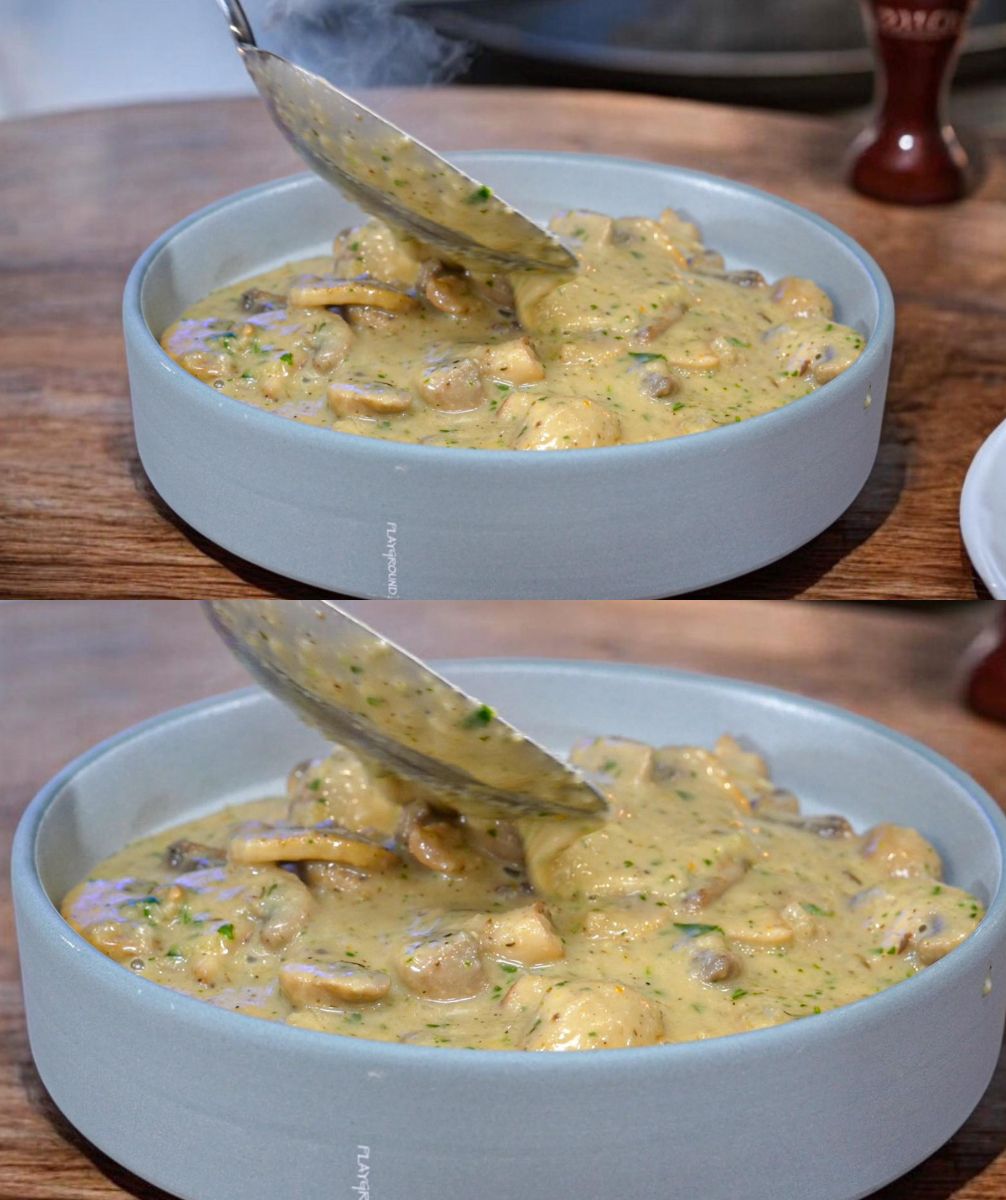 Vegan μανιτάρια αλά κρεμ χωρίς κρέμα γάλακτος