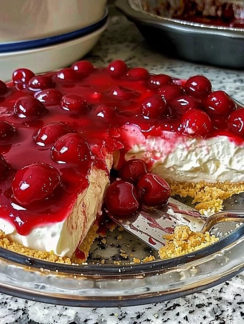Cheesecake κεράσι με τα Πασχαλινά κουλουράκια που περίσσεψαν
