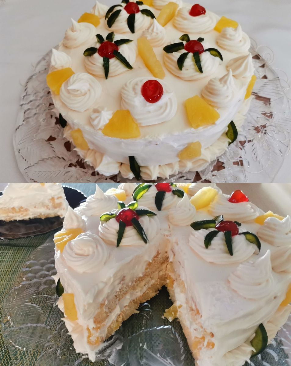 Εύκολη τούρτα ανανά με 5 υλικά