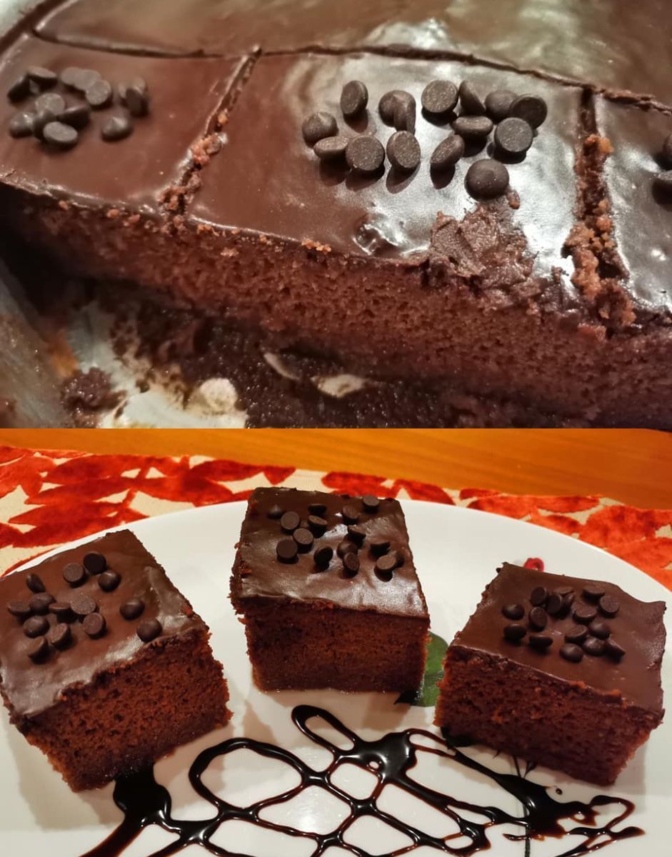 Ζουμερή σοκολατόπιτα για κέρασμα