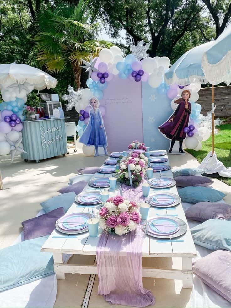 Παιδικό party για τα γενέθλια της μικρής σας πριγκίπισσας με θέμα Frozen – Ιδέες για τούρτα και διακοσμήσεις