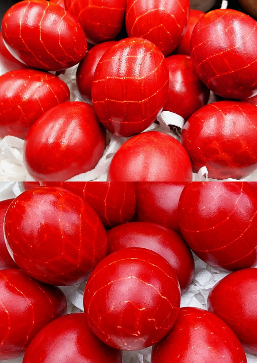 Πασχαλινά Αυγά με Ριζάρι – Η Τεχνική του Γιώργου Ζώλη για βαθύ κόκκινο χρώμα