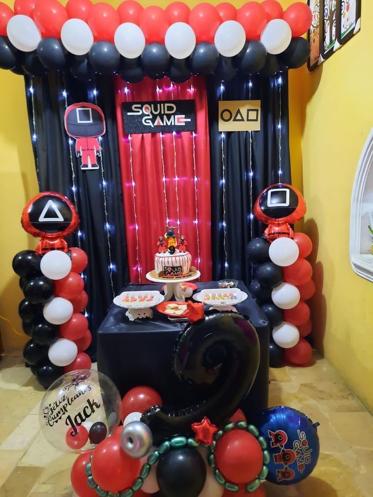 Παιδικό πάρτι γενεθλίων Squid Game – Ιδέες για στολισμό, τούρτα γενεθλίων, μπουφέ και δωράκια