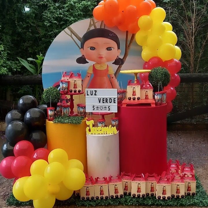 Παιδικό πάρτι γενεθλίων Squid Game – Ιδέες για στολισμό, τούρτα γενεθλίων, μπουφέ και δωράκια