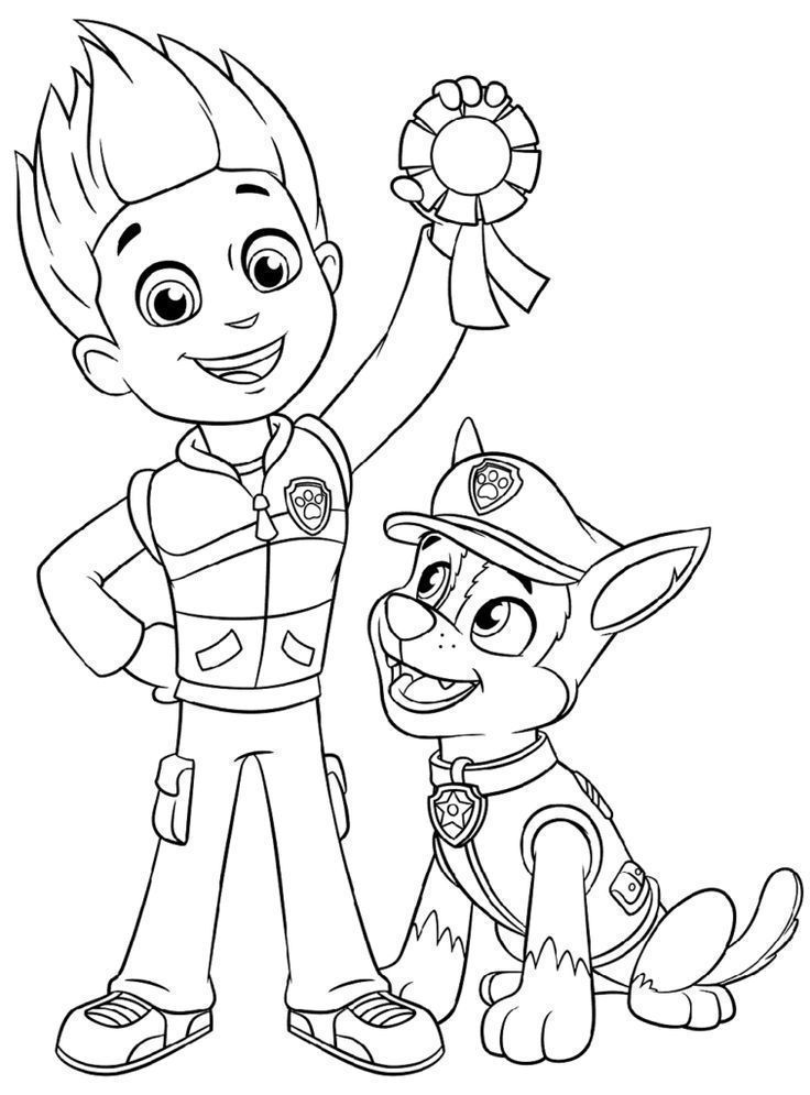 Δωρεάν εκτυπώσεις για ζωγραφική Paw Patrol