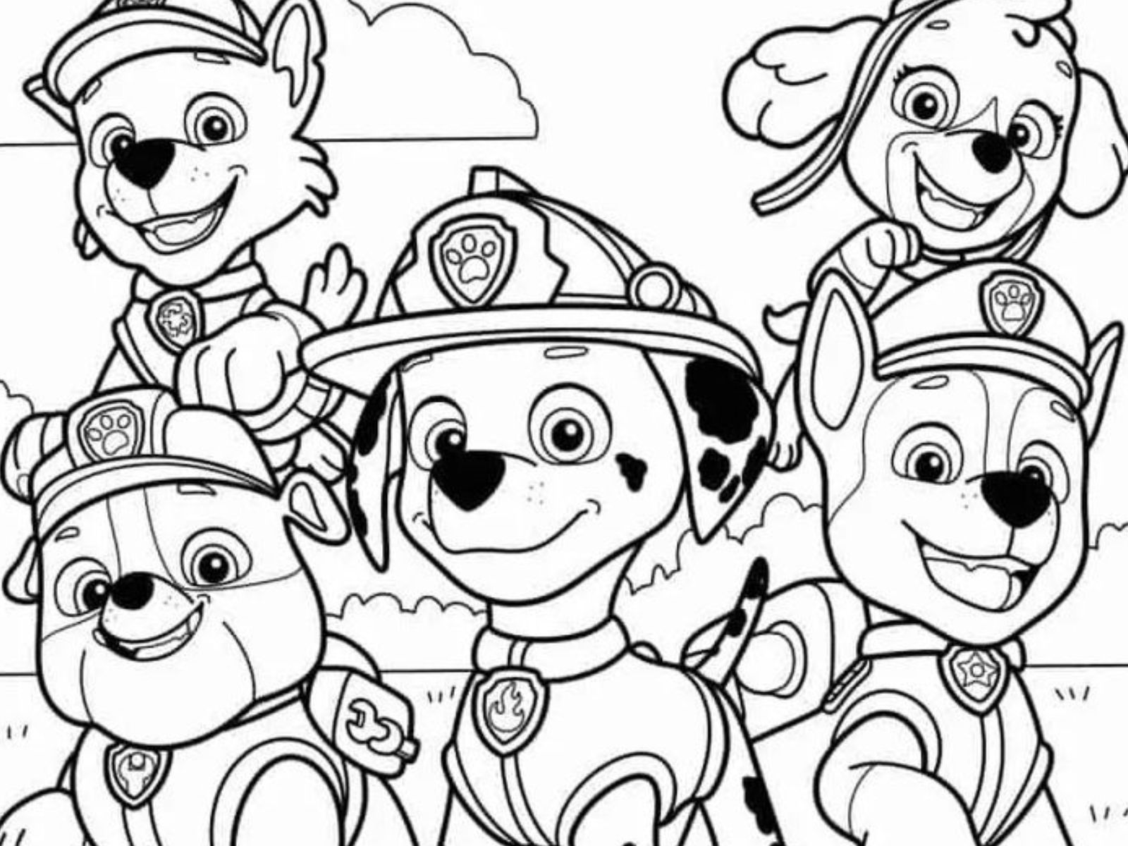 Δωρεάν εκτυπώσεις για ζωγραφική Paw Patrol