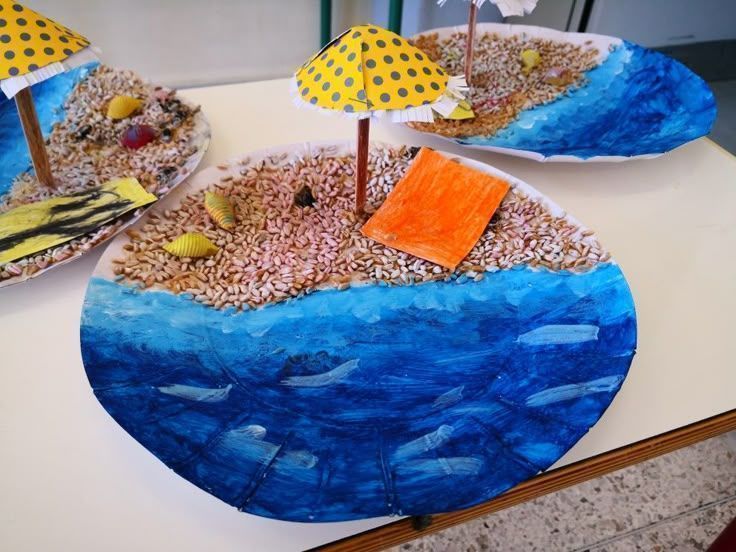 Μάθε στο παιδί την ανακύκλωση φτιάχνοντας Παιδικές Κατασκευές με θέμα το Καλοκαίρι από χάρτινα πιατάκια