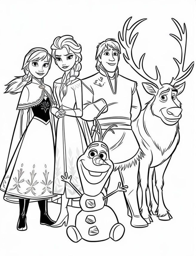 Δωρεάν εκτυπώσεις Frozen για το σχολείο ή το σπίτι