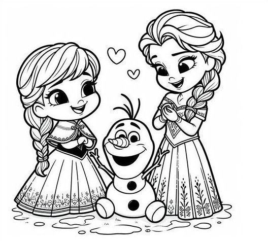 Δωρεάν εκτυπώσεις Frozen για το σχολείο ή το σπίτι