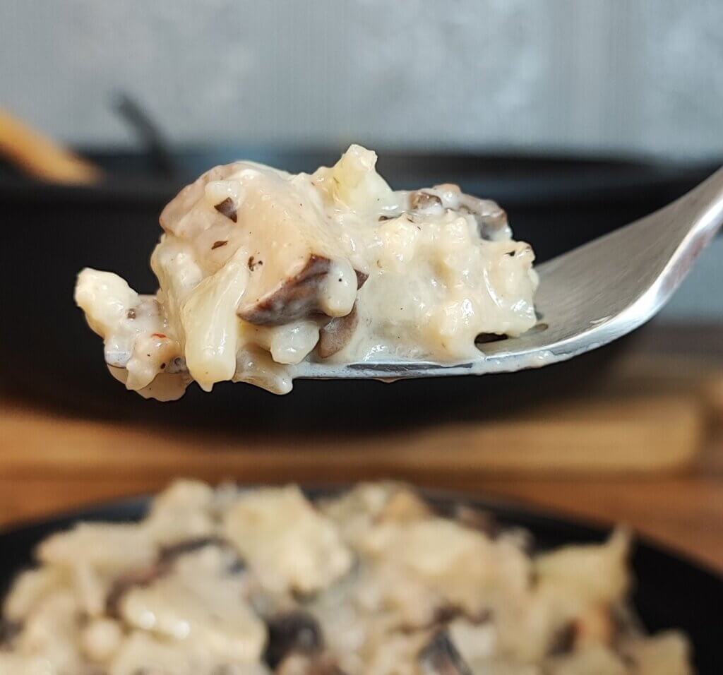 Κουνουπίδι με μανιτάρια και δεμένη σάλτσα για δίαιτα