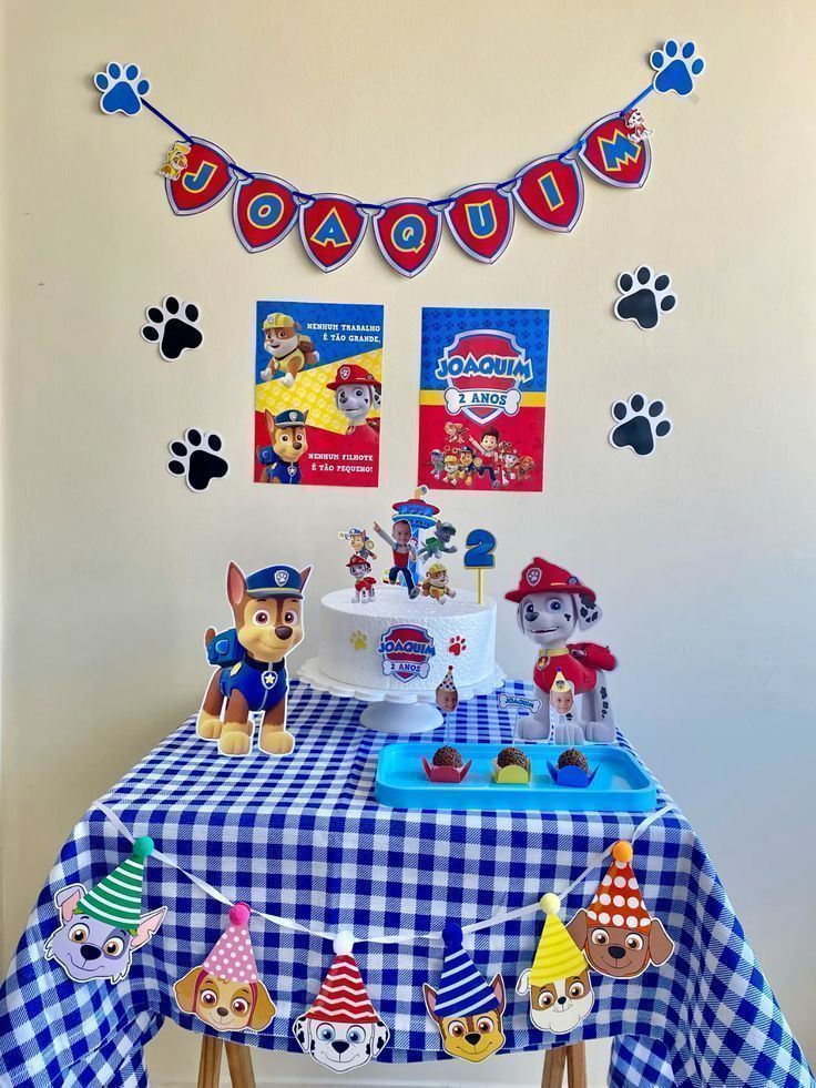 Θεματικό παιδικό πάρτι Paw Patrol με φανταστικές ιδέες για τούρτα, στολισμό και μπουφέ