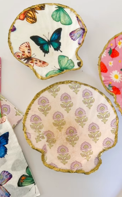 Φτιάξτε διακοσμητικά κοχύλια για το σπίτι με τη μέθοδο ντεκουπάζ