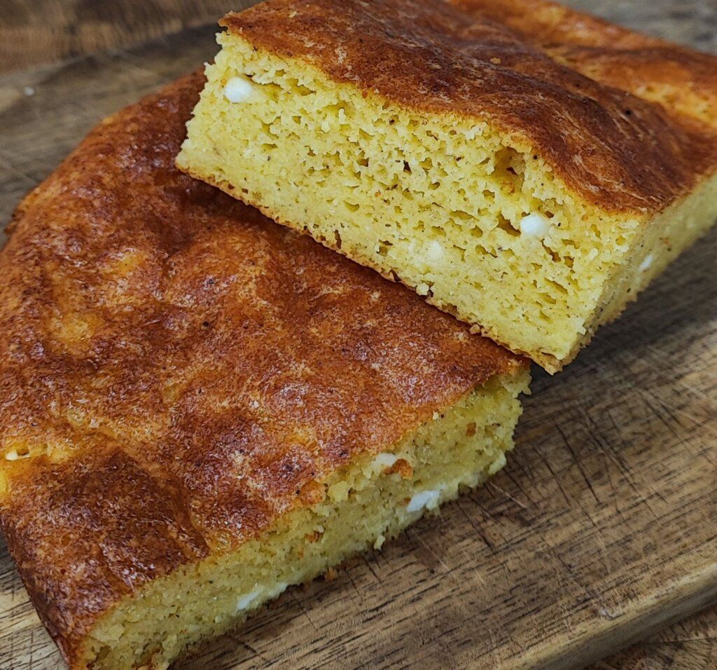 Κασερόπιτα χωρίς φύλλο με κόκκινες φακές για παιδιά