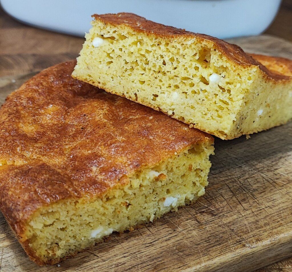 Κασερόπιτα χωρίς φύλλο με κόκκινες φακές για παιδιά