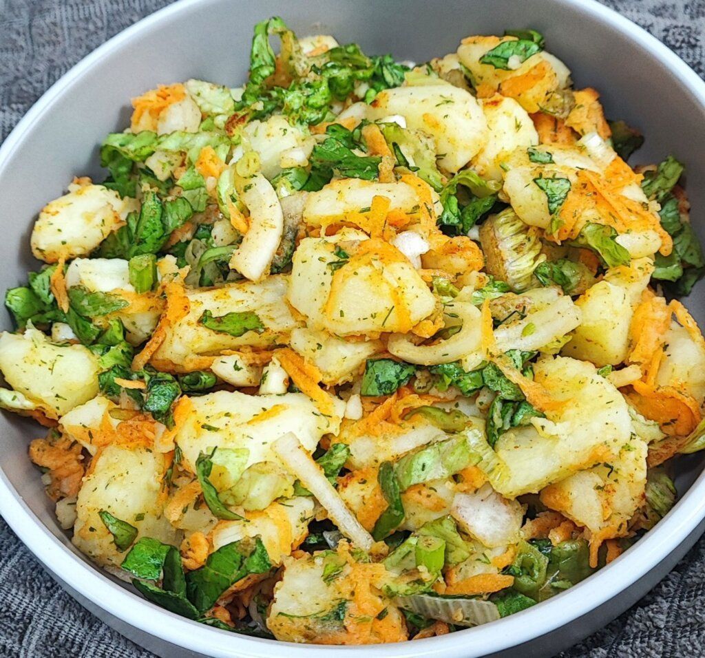 Τούρκικη πατατοσαλάτα με μυρωδικά