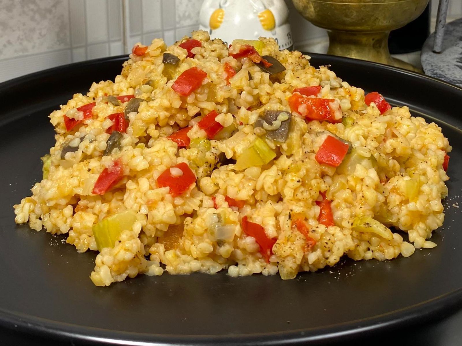 Vegan πλιγούρι με λαχανικά