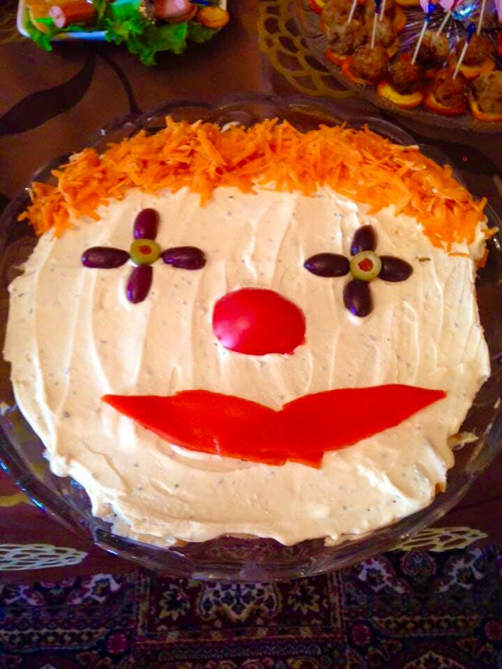 Αλμυρή τούρτα Κλόουν για το παιδικό πάρτι