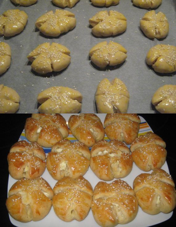 Αφράτα τυροπιτάκια με εύκολο σχέδιο