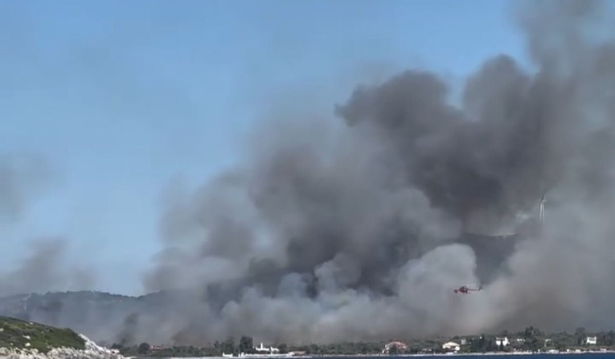 Φωτιά Αλιβέρι: Νέο 112 για εκκένωση- Εκκενώστε προς Χαλκιδα