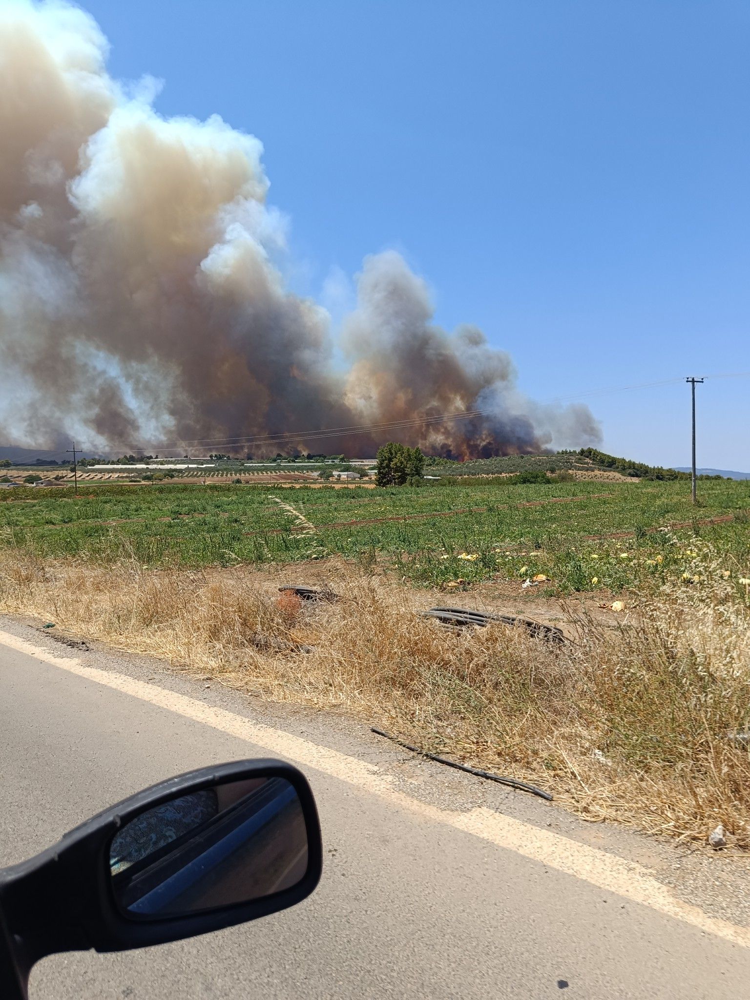 Μεγάλη φωτιά στην Εύβοια Τώρα- Ήχησε το 112 για εκκένωση